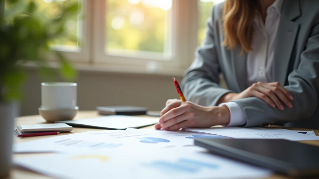 Mladý profesionál studující finanční dokumenty a rozpočet